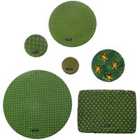Greenie Food Cover Shweshwe - Green 6 Pack